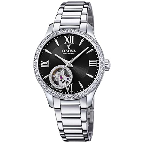 【中古】【未使用・未開封品】Festina Women's Automatic F20485-2 Silver Stainless-Steel Self Wind Dress Watch