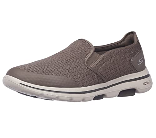 【中古】【未当て嵌める・未開封品】Skechers Men\u0027s Gowalk 5 Apprize-Double Gore Slip on Performance Walking Shoe, Khaki, 9 M US 靴-スリッポン
