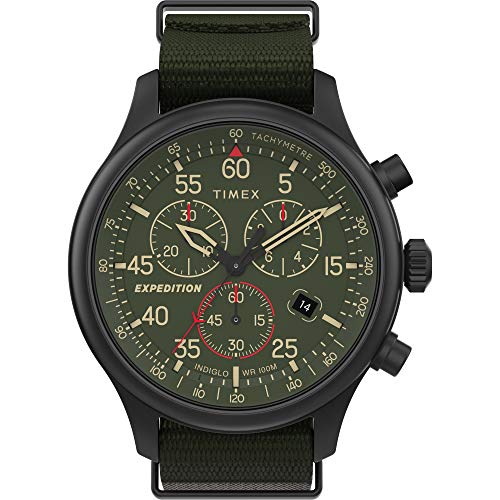 【中古】【未使用・未開封品】Timex TW2T72800 Men's Expedition Field Chronograph Green Fabric Band Green Dial Watch 57,203円