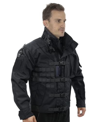 【中古】【未当て嵌める・未開封品】ZAPT 1000D CORDURA US Army タクティカルジャケット ミリタリー 雨合羽 防風 ハードシェルジャケット (アイアン黒いこと M:40-44in)