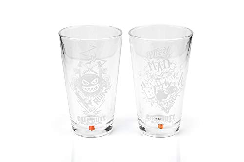 【中古】【未使用・未開封品】Call of Duty Black Ops 4 Specialists 17オンス クリアドリンクグラス - 2個セット 高品質 丈夫 重厚なベース グラスウェア タンブラー ソフト