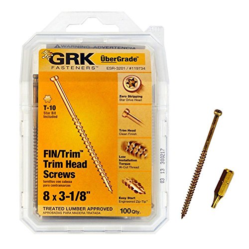 【中古】【未使用・未開封品】8?x 3???1?/ 8?in。Fin /トリムヘッドねじ( 100?per pack )