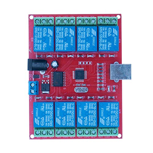 【中古】【未使用・未開封品】HUABAN 12V 8チャンネル USBリレーモジュール コンピューターコントロールスイッチドライブ スマートコントローラー用|AJIMURA-SHOP