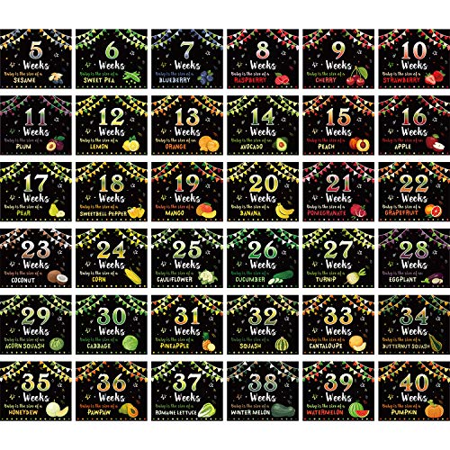 【中古】【未使用・未開封品】妊娠サイン 5~40週 週間 お腹のバンプトラッカー Baby You'll Be ウィークリー 妊娠 更新 写真小道具 妊娠サイン お母さんへの妊娠ギフト