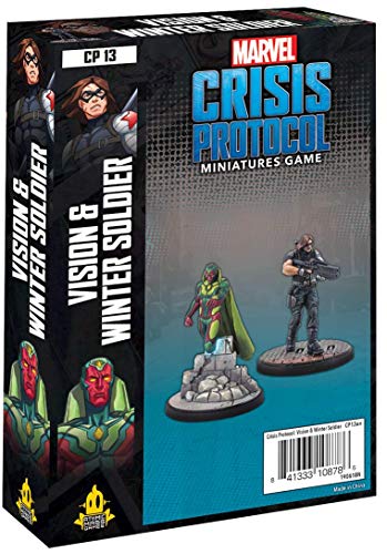 【中古】【未使用・未開封品】Atomic Mass Marvel Crisis Protocol：ビジョン & ウィンターソルジャー キャラ、マルチカラー
