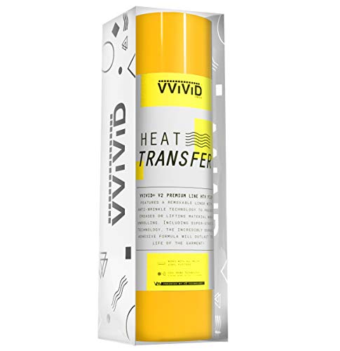 【中古】【未使用・未開封品】VVIViD V2 Powerplay プレミアムライン HTV 熱転写ビニールフィルム 15フィート×1フィートロール イエロー