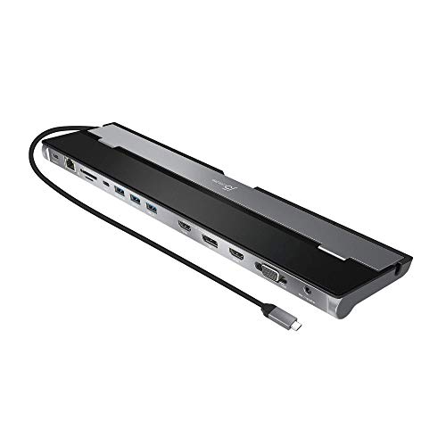 【中古】【未使用・未開封品】j5create USB Cドッキングステーション - 最大3つのディスプレイを同時にサポート | HDMI ディスプレイポート VGA 100W PD高速充電、ギガビット