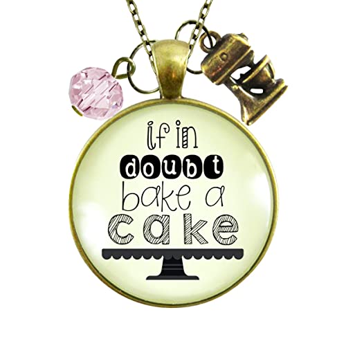 【中古】【未当てはめる・未開封品】Gutsy Goodness Baker 頸飾り If インチ Doubt Make Cake Pastry 食料雑貨類ほれ込む家 レディースギフトジュエリー メタリック
