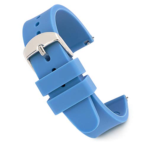【中古】【未使用・未開封品】Speidel スクラブウォッチ 交換用 14mm ブルーシリコンラバーバンド