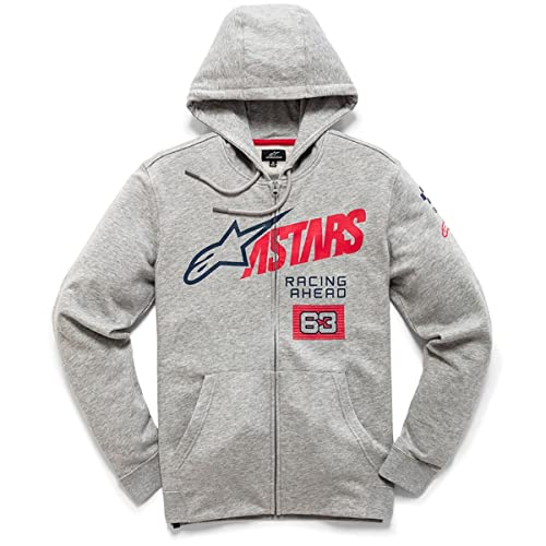 【中古】【未使用・未開封品】Alpinestars メンズ タイトルジップパーカー US サイズ: Large カラー: グレー