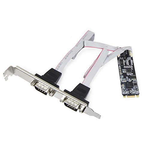 【中古】【未使用・未開封品】IO CREST 2ポート RS-232 DB9 シリアル M.2 B+M キーコントローラーカード SI-ADA15070