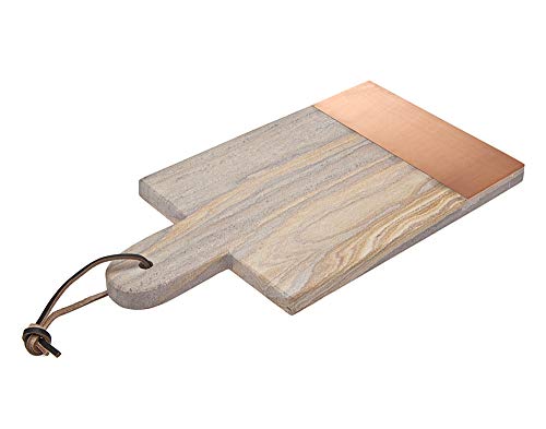 【中古】【未使用・未開封品】Godinger Wood Serving Tray, Charcuterie Platter Cheese Board Rainbow Sandstone - 14" - Rectangular|AJIMURA-SHOP