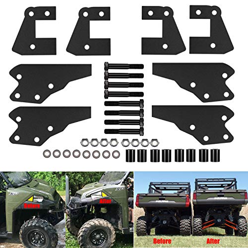 【中古】【未当て嵌める・未開封品】E-cowlboy 3in 向こう正面\u0026リアリフトキット 2012-2016 ポラリス レンジャー 570 900 XP XP900 労働者の一団 UTV フルリフトキット 黒いこと T6ビレ