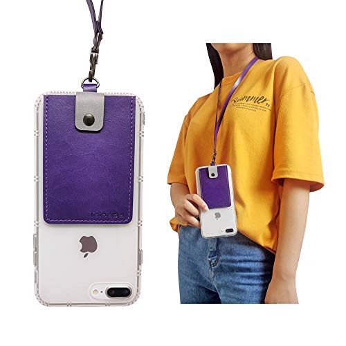 【中古】【未使用・未開封品】Tainada スティックオン3M粘着PUレザー ツートンカラー スナップオンクロージャー 携帯電話 クレジットIDカードホルダー 取り外し可能なネックス｜AJIMURA-SHOP