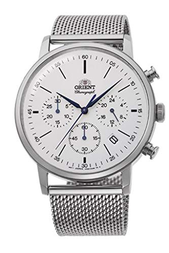 【中古】【未使用・未開封品】Orient クラシックウォッチ RA-KV0402S10B - ステンレススチール メンズクォーツクロノグラフ, シルバー, クロノグラフ、クォーツムーブメント。｜AJIMURA-SHOP