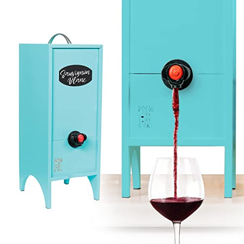 【中古】【未当て嵌める・未開封品】Wine Nook (青緑色) ボックス席 ぶどう酒ディスペンサー 3リッター