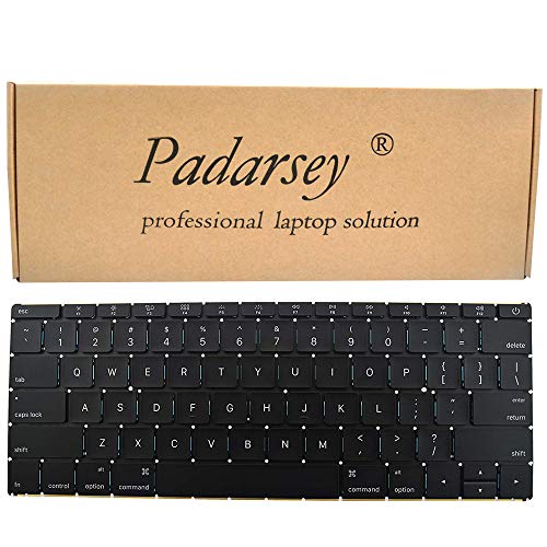 【中古】【未使用・未開封品】Padarsey 交換用 US配列キーボード ブラック MacBook 12インチ A1534 MacBook9,1 MacBook10,1 Early 2016 2017年|AJIMURA-SHOP