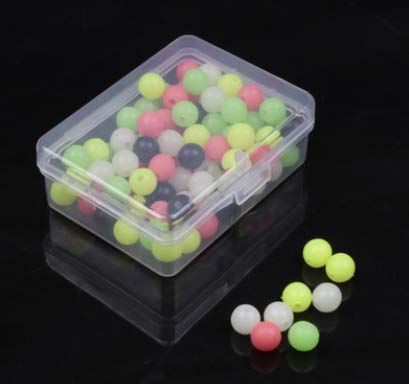 【中古】【未使用・未開封品】ZRM&E 100個 発光 フィッシング ビーズ カラフル プラスチック ラウンド 発光 ナイトリグ ベイト ルアー ビーズ フィッシング アクセサリー 5mm