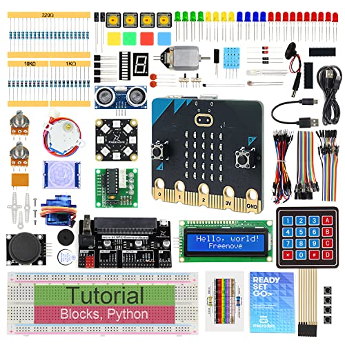 【中古】【未使用・未開封品】Freenove BBC micro:bit 用のアルティメットスターター キット (V2 を含む)、316 ページの詳細なチュートリアル、225 のアイテム、44 のプロジェ｜AJIMURA-SHOP 27,139円