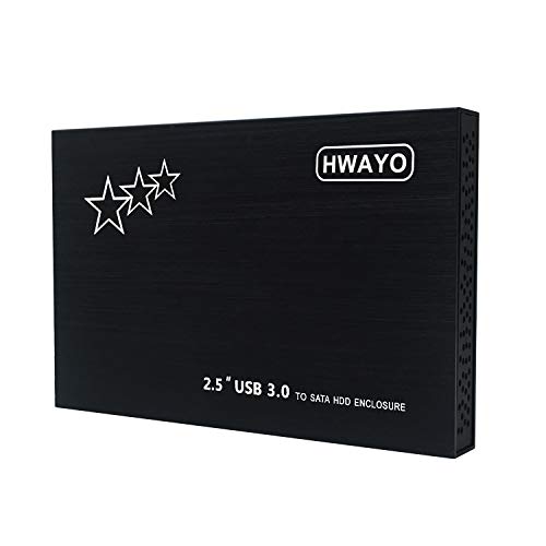 【中古】【未使用・未開封品】1TB 外付けハードドライブ ポータブル - HWAYO 2.5インチ ウルトラスリム HDD ストレージ USB 3.0 PC ノートパソコン Mac Chromebook (ブラック)｜AJIMURA-SHOP