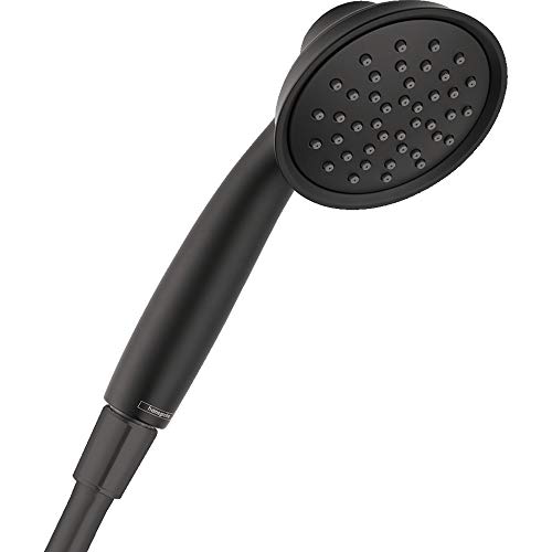 【中古】【未使用・未開封品】hansgrohe Joleena 4インチ ハンドヘルドシャワーヘッド トランジショナル1スプレー フルインマットブラック 04783670