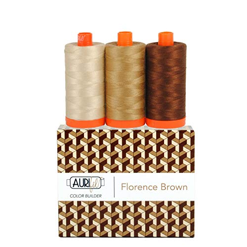 【中古】【未使用・未開封品】Aurifil Thread AC50CP3-009 CB フローレンスブラウン 3点