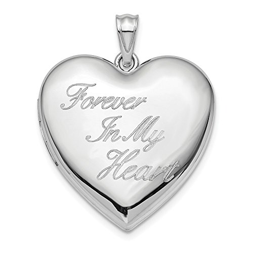 【中古】【未使用・未開封品】ソリッド925スターリングシルバー24mm Forever in My Heartアッシュホルダーハートロー-32mm x 24mm