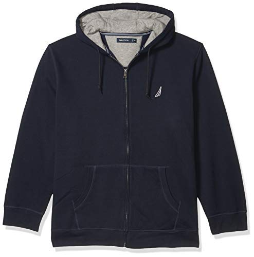 【中古】【未当て嵌める・未開封品】Nautica メンズ アンカーフリース フルジップパーカー US 大きさ: X-Small 色つや: 青み