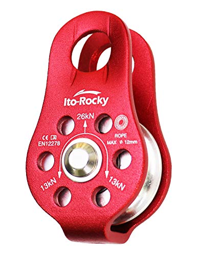 【中古】【未当て嵌める・未開封品】Ito Rocky 28KN ジップラインプーリー \u0026 26kN マイクロ滑車 CE御墨付きタンデムプーリー 路面電車 ステンレススチールボールベアリング付き添い人 受け答え