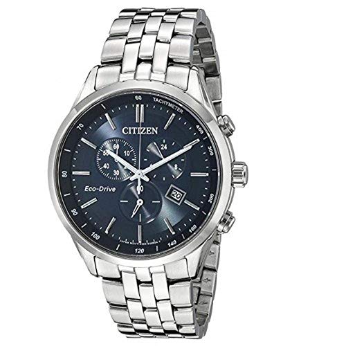【中古】【未当て嵌める・未開封品】Citizen エコ運転 CA0647-52L メンズ しろがね色 クロノグラフ ステンレス鋼スチール写真 ダンス楽隊 青色 サンレイ 石英 文字盤 ウォッチ