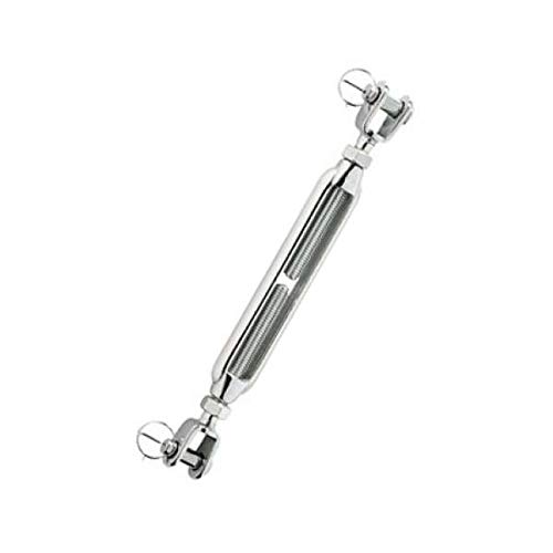 【中古】【未使用・未開封品】MarineNow 316ステンレススチール製ジョウジョー ターンバックル オープンボディ ロックナット付き サイズ(M5 M6 M8、M10 M12 M14) 数量(1、2、4