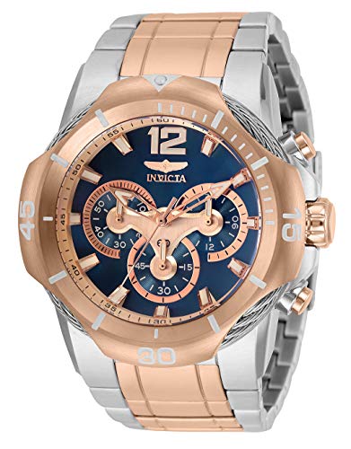 【中古】【未当てはめる・未開封品】Invicta (インビクタ) メンズ 雄捩子 石英 ウオッチ ステンレススチールストラップ しろがね色 サクラ色ゴールド 30 (真似形:31937)