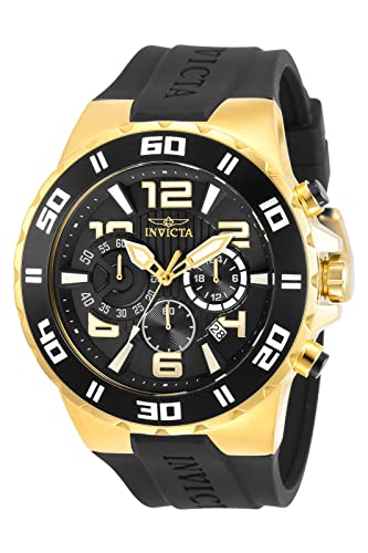 【中古】【未当て嵌める・未開封品】Invicta 30939 Men\u0027s Pro Diver Black Dial Strap Chronograph Watch