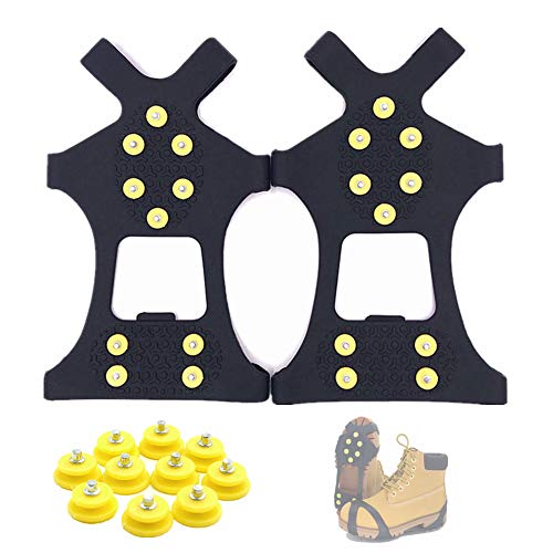【中古】【未使用・未開封品】Aerexier Ice Cleats スノーグリップ - 滑り止めクランポン トラクションクリート アイス&スノーグリッパー スチールスタッド 10個 レディース｜AJIMURA-SHOP