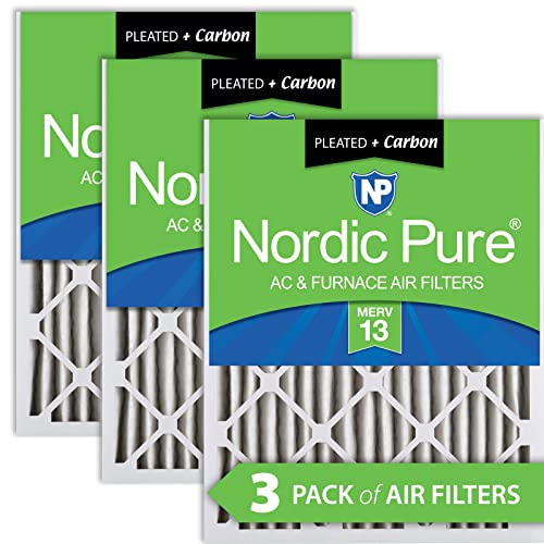 【中古】【未当てはめる・未開封品】Nordic Pure 20x35x2 MERV 13 筋目足し加える 炭素AC炉大気圏こし器 3容器に並べる