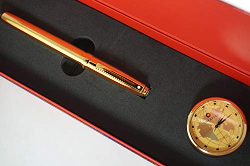 【中古】【未当てはめる・未開封品】Sheaffer Sinature 押さえる寄せあわせ プレリュード 22KT ゴールド 22KT ゴールドバレルと会う約束 巻きボールペンと擦り付け木するシー