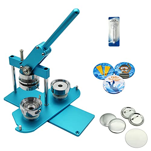 【中古】【未使用・未開封品】ChiButtons (KIT) 58mm(2.25インチ) プロバッジ マシンボタンメーカー B400 + 金型 + 100パーツ + サークルカッター メトリックシステム ブルー｜AJIMURA-SHOP 73,024円