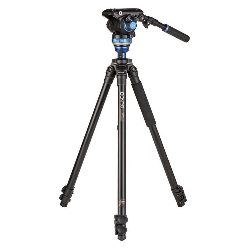 【中古】【未当て嵌める・未開封品】Benro A2573F 軽銀三脚 S6PRO映像媒体頭顱付き添い人