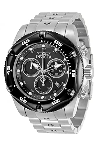 【中古】【未当て嵌める・未開封品】Invicta Men\u0027s 31606 Pro Diver Quartz Chronograph Black Dial Watch