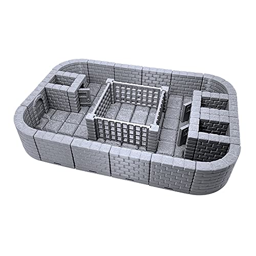 【中古】【未使用・未開封品】ロックダンジョンタイル ? プリズンピット 塗装可能な3Dプリント テーブルトップ ロールプレイングゲーム 地形風景 28mm ミニチュア用｜AJIMURA-SHOP
