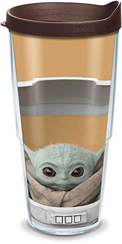 【中古】【未使用・未開封品】Tervis 断熱タンブラー ラップと茶色のトラベル蓋付き 24 OZ 1355821