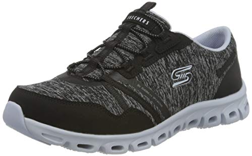 【中古】【未当て嵌める・未開封品】Skechers Women\u0027s Athleisure Sneaker, Black/Lavendar,6 M US