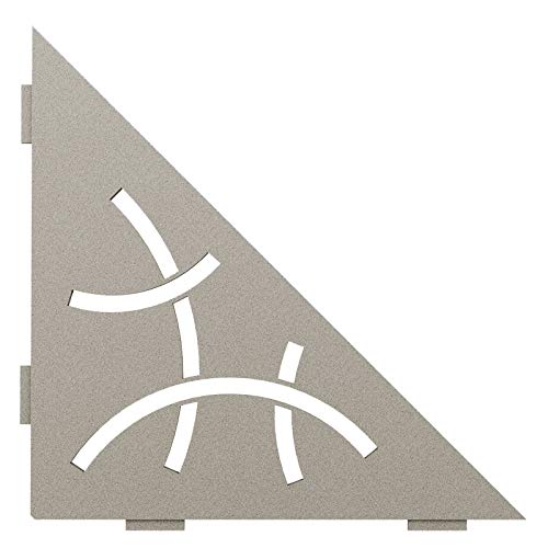 【中古】【未使用・未開封品】Schluter Systems 三角コーナーシェルフ E カーブデザイン ストーングレー (SES1D6TSSG) Kerdi-Line シャワーアクセサリー