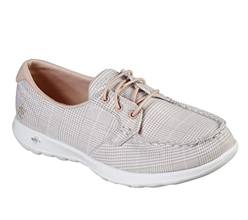 【中古】【未使用・未開封品】Skechers Go Walk Lite - シーコースト ボートシューズ US サイズ: 7 カラー: ベージュ
