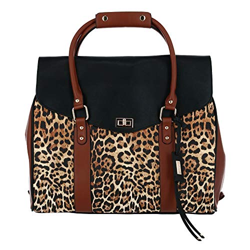 【中古】【未当て嵌める・未開封品】Badgley Mischka Leopard ウィークエンダーバッグ, レオパード, one size