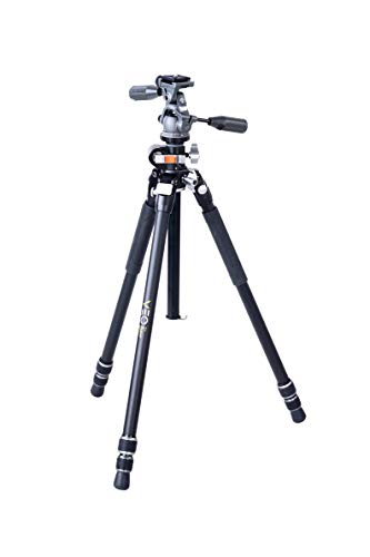 【中古】【未当て嵌める・未開封品】Vanguard VEO3+263AP 軽銀三脚 食パン頭顱 マルチアングルセンターコラム付き添い人 オーバーヘッドショット用