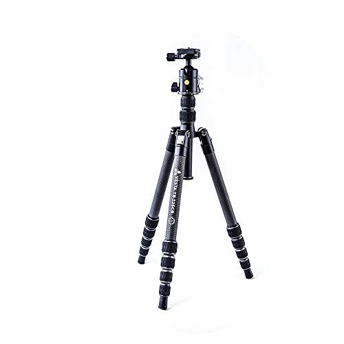 【中古】【未当て嵌める・未開封品】VANGUARD Vesta 結核症235CB 軽さコンパクトカーボンファイバートラベル三脚 どんぶり鉢頭顱とツイストレッグロック付き添い人
