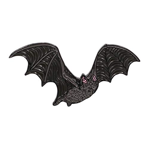 【中古】【未使用・未開封品】REAL SIC コウモリエナメルピン - 暗闇で光る白いコウモリラペルピン - かわいいダーピーバット バックパック バッグ ジャケット 帽子用