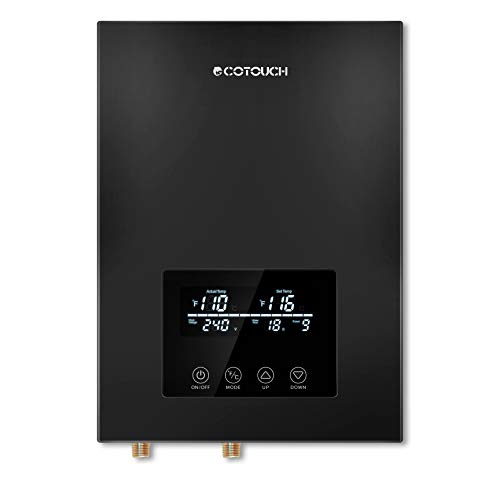 【中古】【未使用・未開封品】ECOTOUCH タンクレス給湯器 電気式 9KW 240V オンデマンド 給湯器 自動変調式 インスタント温水器 ECO90 ブラック