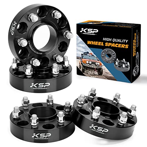 【中古】【未使用・未開封品】KSP 6X5.5 ホイールスペーサー シルバラードシエラ用 1.5インチ 38mm 本物の鍛造スペーサー 78.1mm ハブボア M14x1.5 スタッド シボレー・タホ